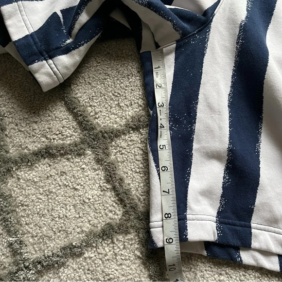 Nike club shorts white blue navy stripe stretchy waist XL - Picture 9 of 9